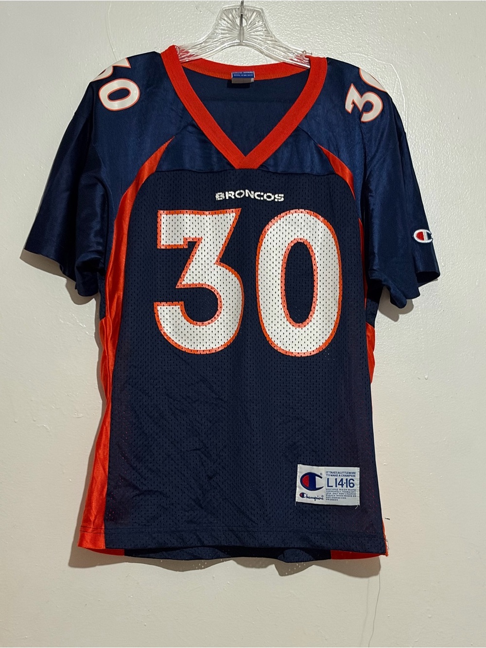 Champion Denver Broncos Terrell Davis #30 Jersey Youth Sz Large